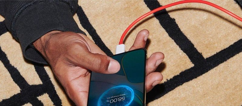 OnePlus - Warp Charge - USB Type-C Kabel - Rood/Wit - 1.5m