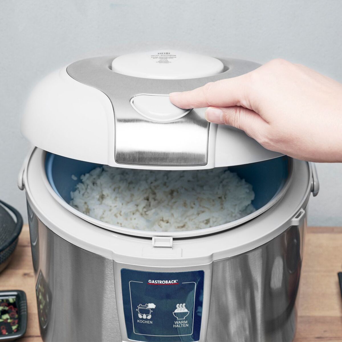 Design riskoker 3 liter, rustfritt stål