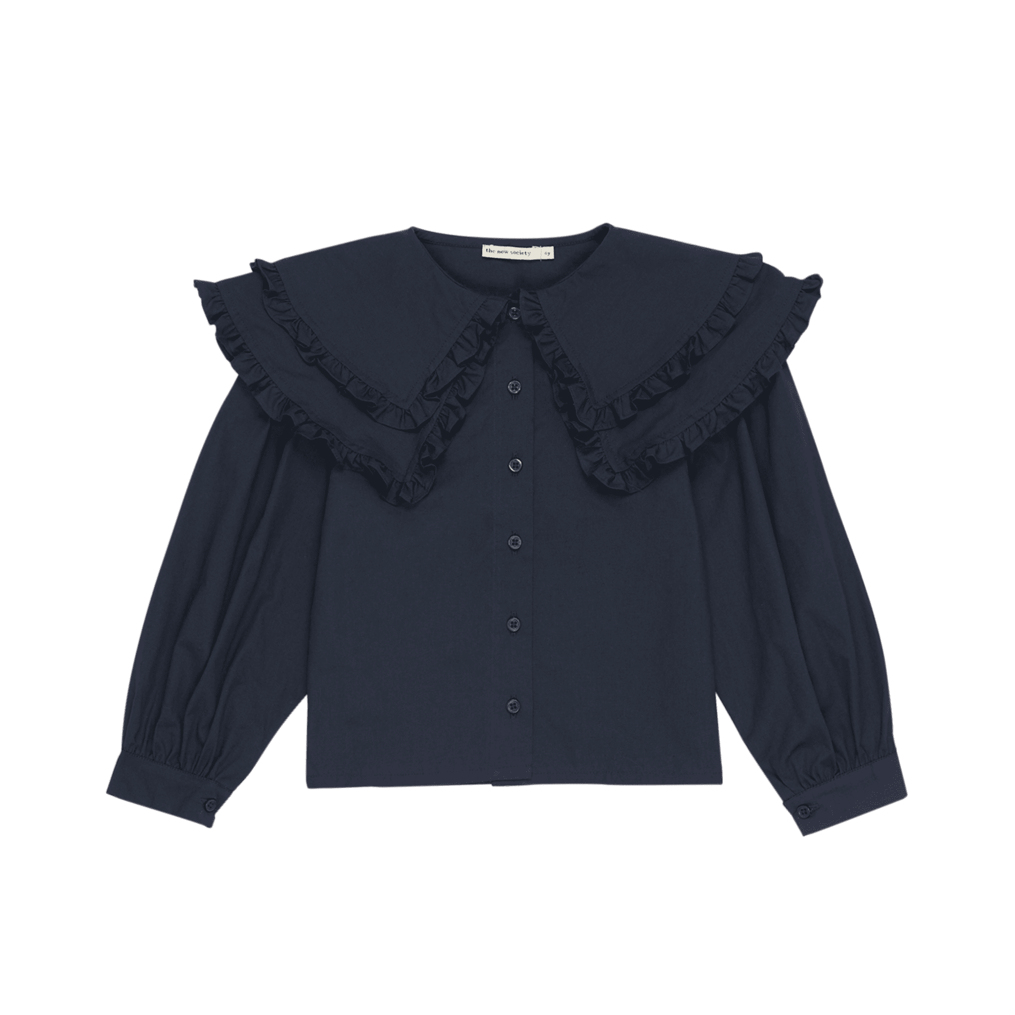 JIMENA - Chemise droite en coton organique | Bleu