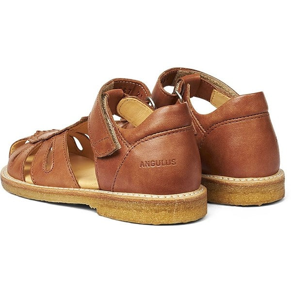 Sandal M. Velcrolukning Tan - Angulus → Luksusbaby.dk