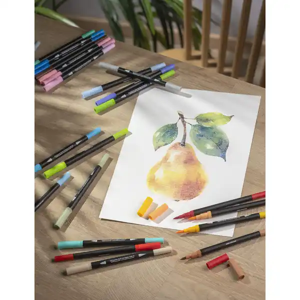 24 Aquarelldoppelfilzstifte
