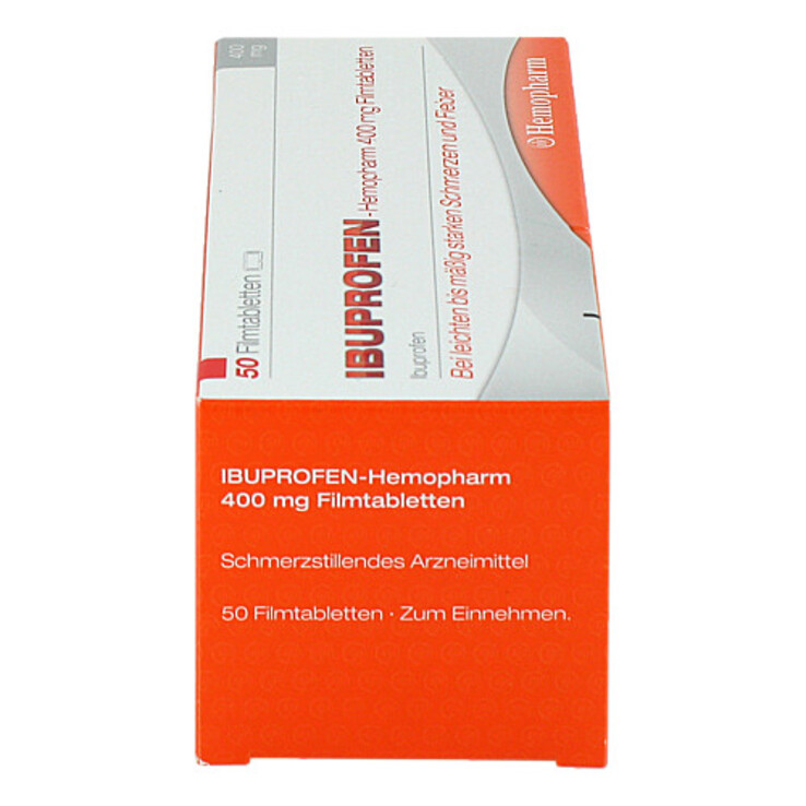 Ibuprofen Hemopharm 400 mg Filmtabletten, 50 St