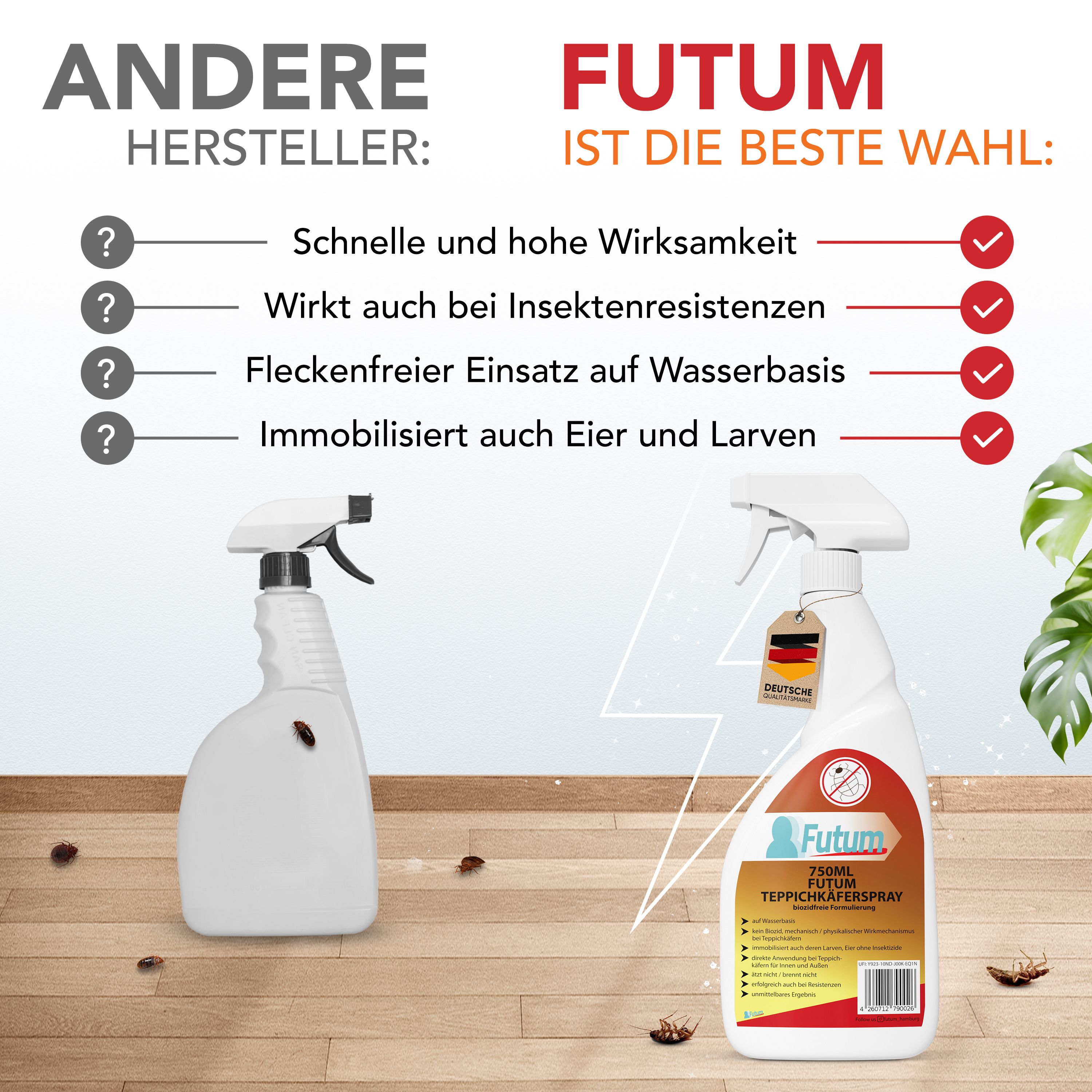 FUTUM 750ml Teppichkäferspray
