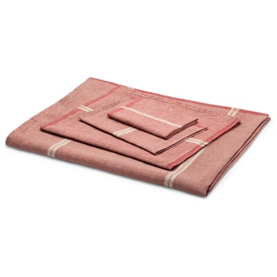 Tischset Leinen Melange, Rot