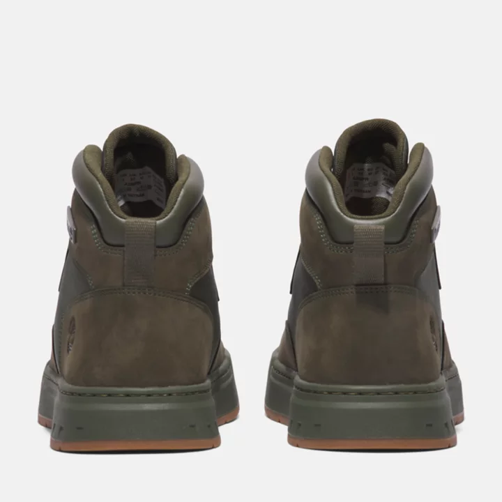Chukka masculina L Street em tecido e couro na cor verde escuro.
