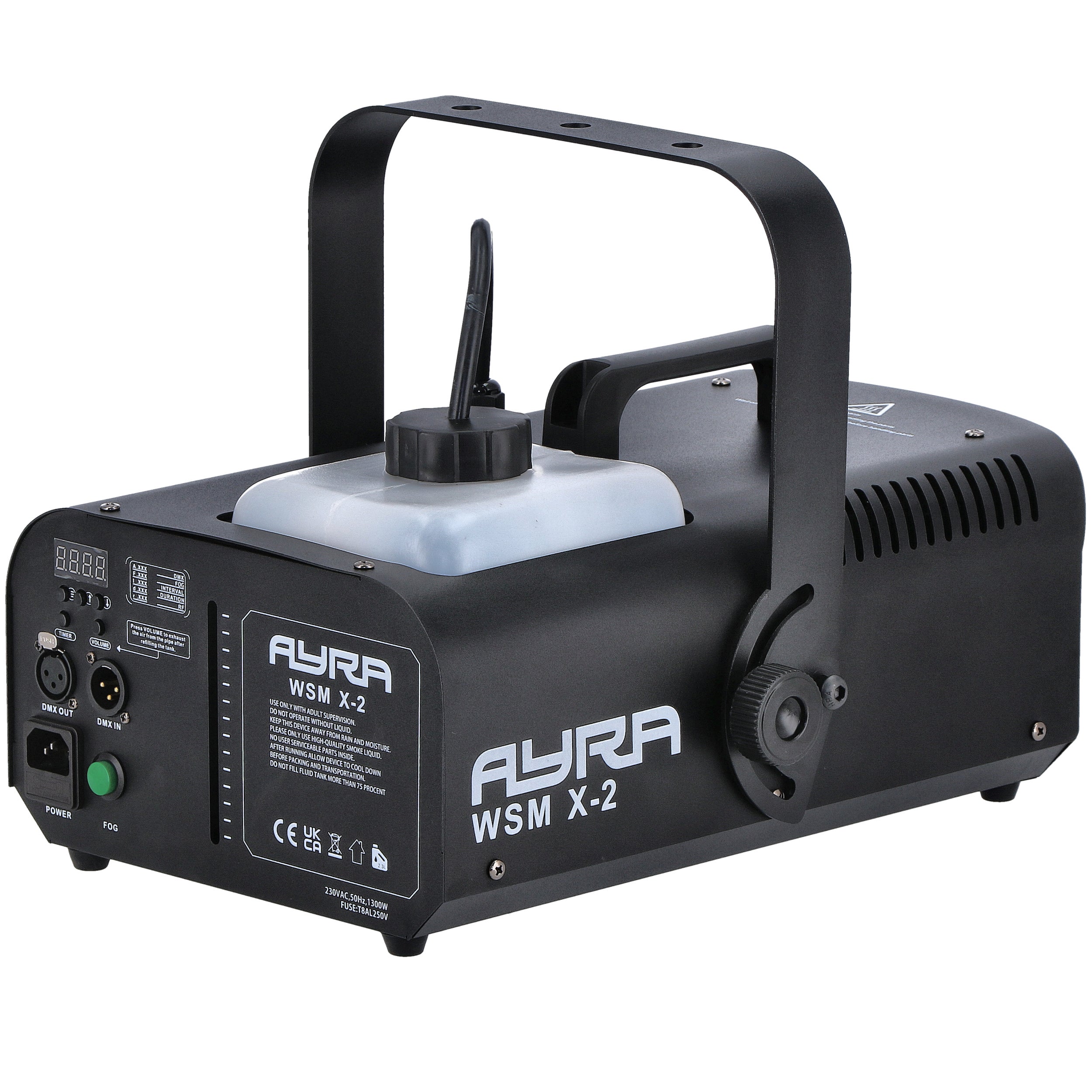Ayra WSM X-2 rookmachine 1200W DMX + remote