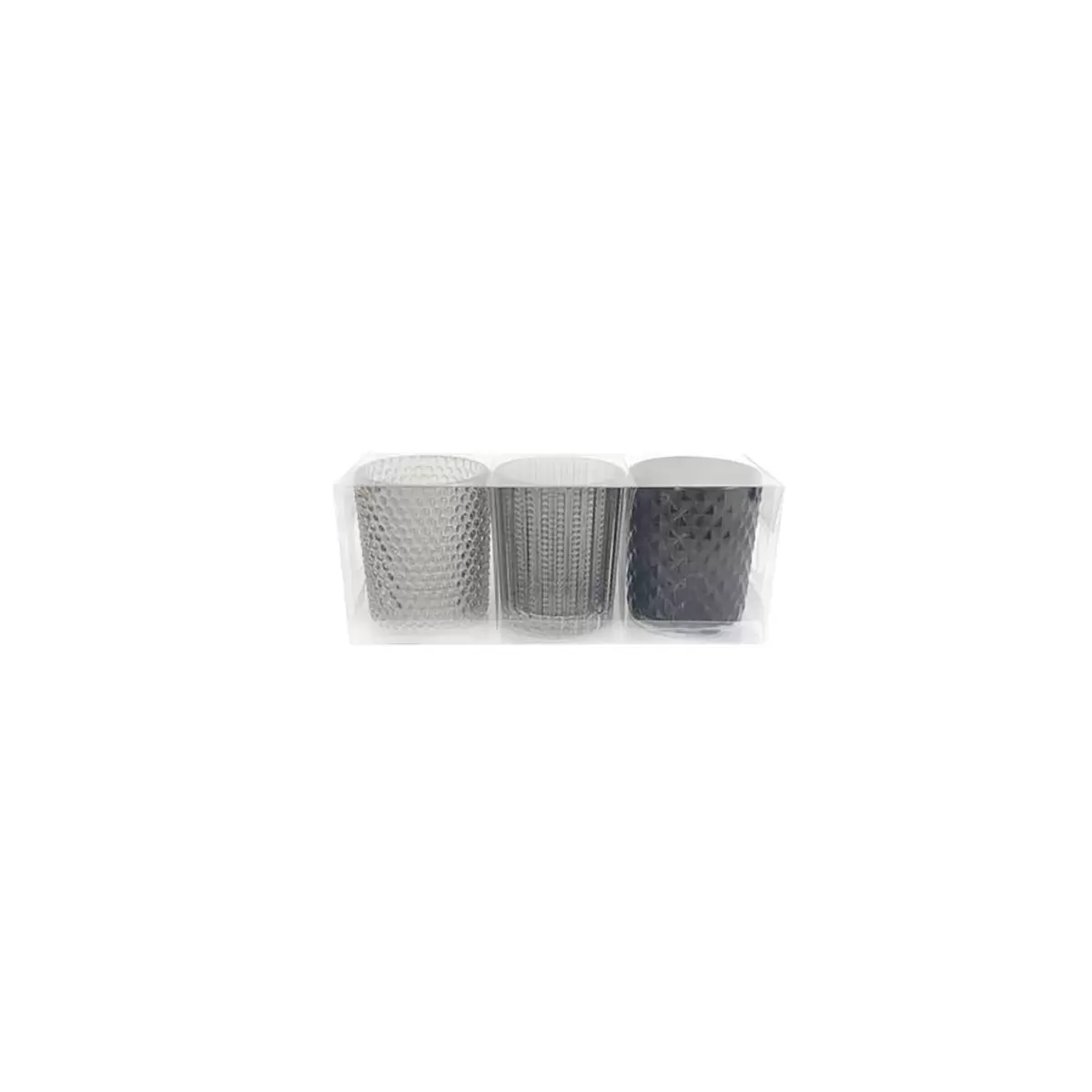 Teelichtglas Luca Bessoni Grau