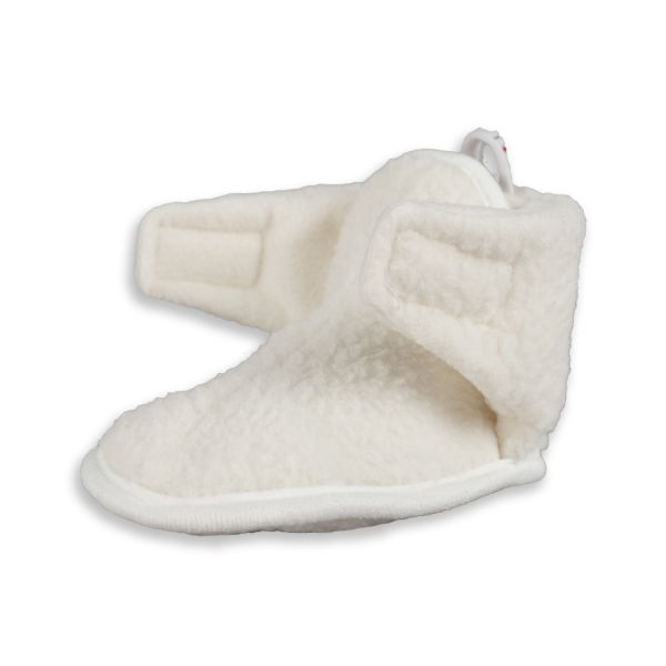 Lodger Slofjes - Teddy Fleece - Cloud Dancer - 0-3M