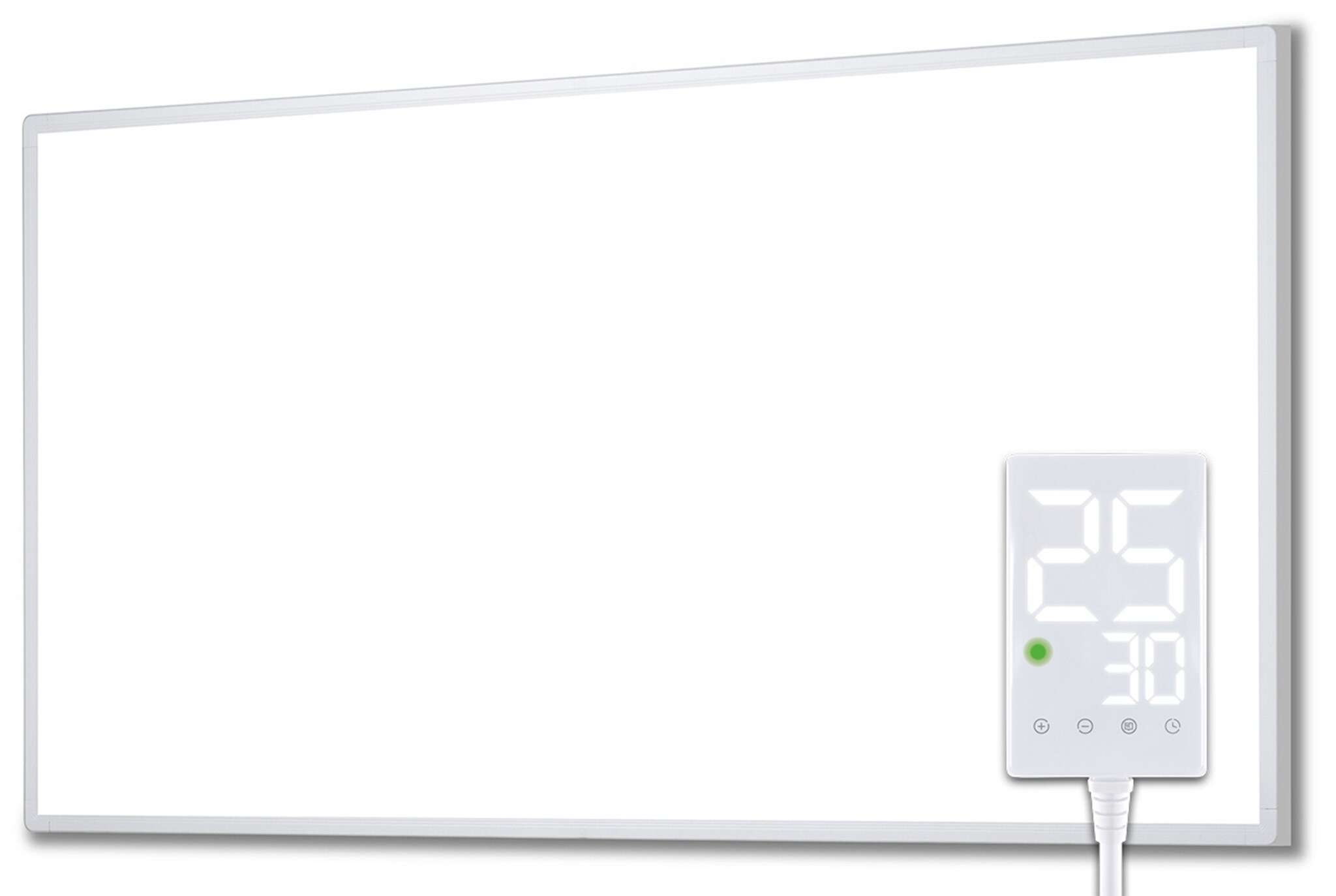 Heidenfeld Infrarotheizung HF-HP100-3, m. Thermostat, weiß, 300-1200 Watt, 10 J. Garantie (800 Watt)