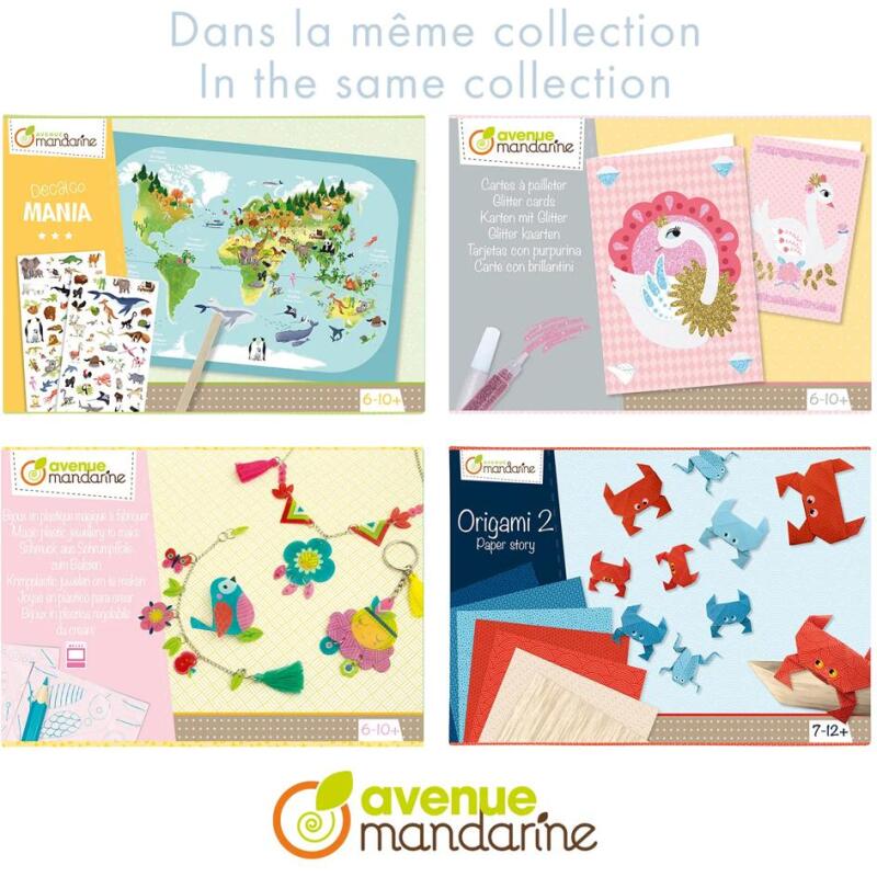 *Boîte créa, Bijoux feutrine à fabriquer - Jaune