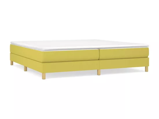 Sommier tapissier Vert 200x200 cm Tissu