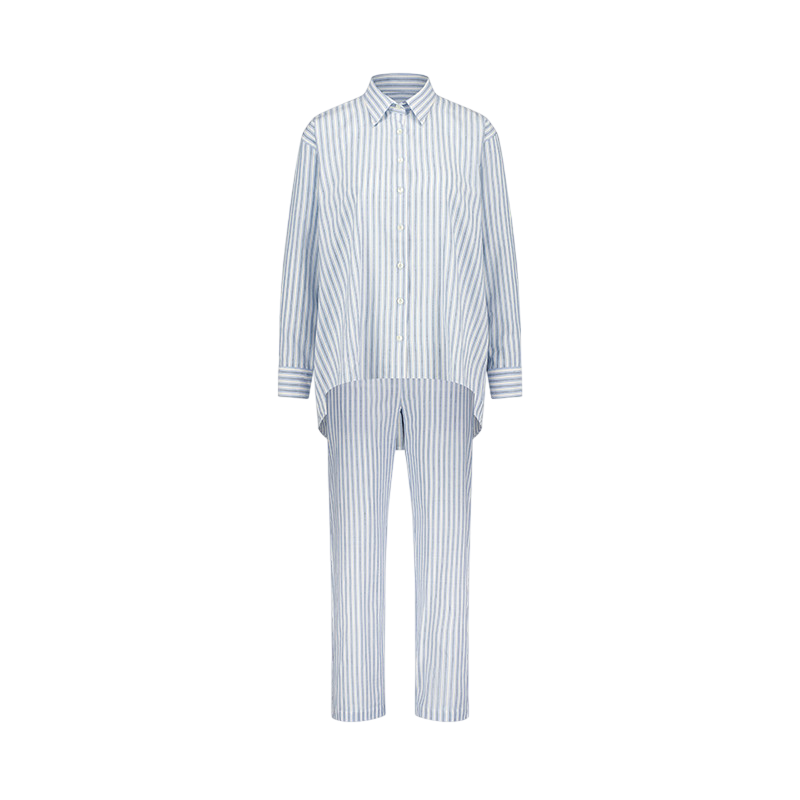 Pyjamaoberteil gestreift Blue