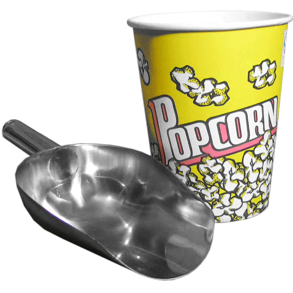 Pelle à Popcorn en Acier Inoxydable Gris 0.10kg Kukoo