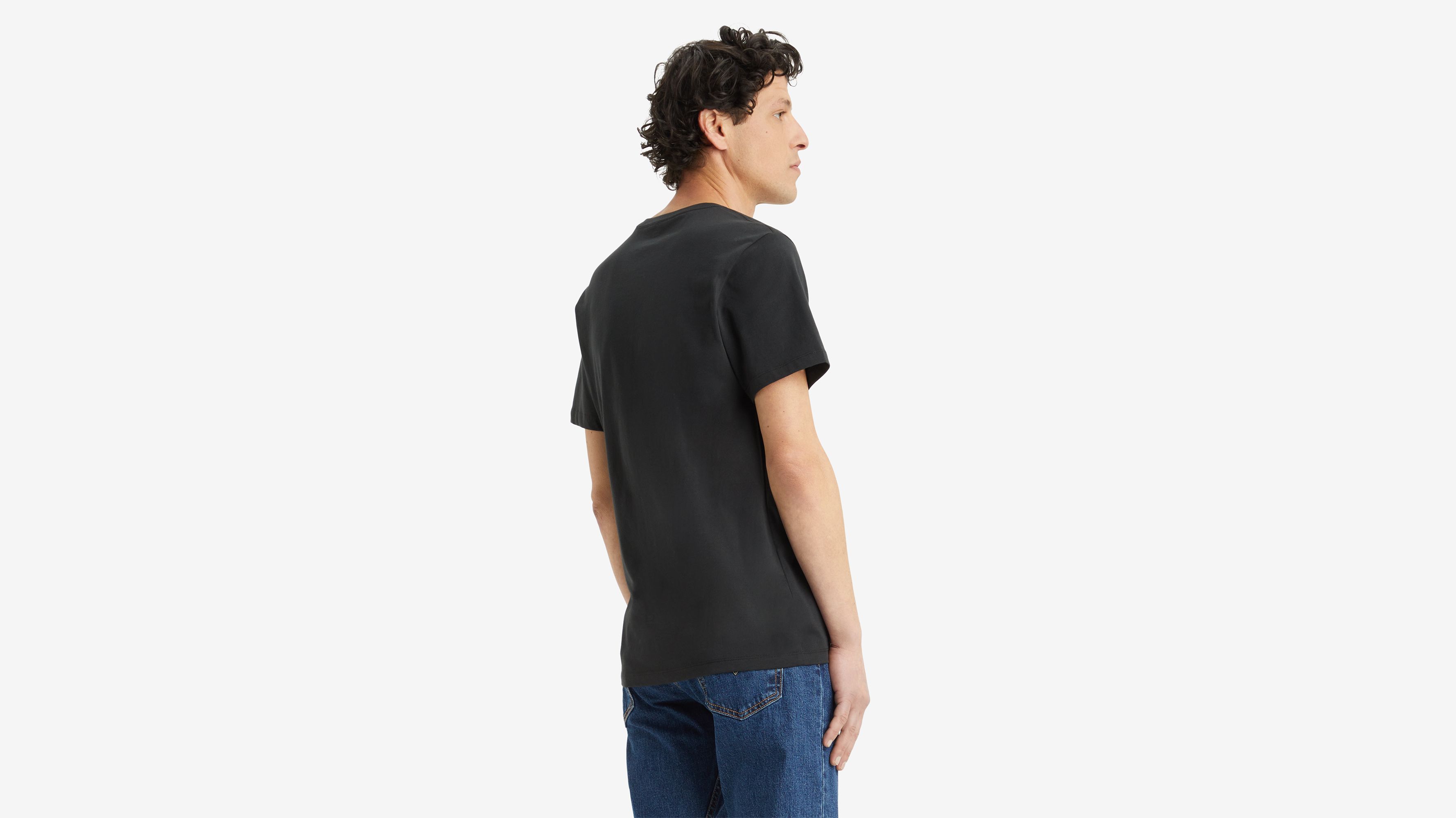 T-shirt col V classique Housemark - Meteorite - Noir
