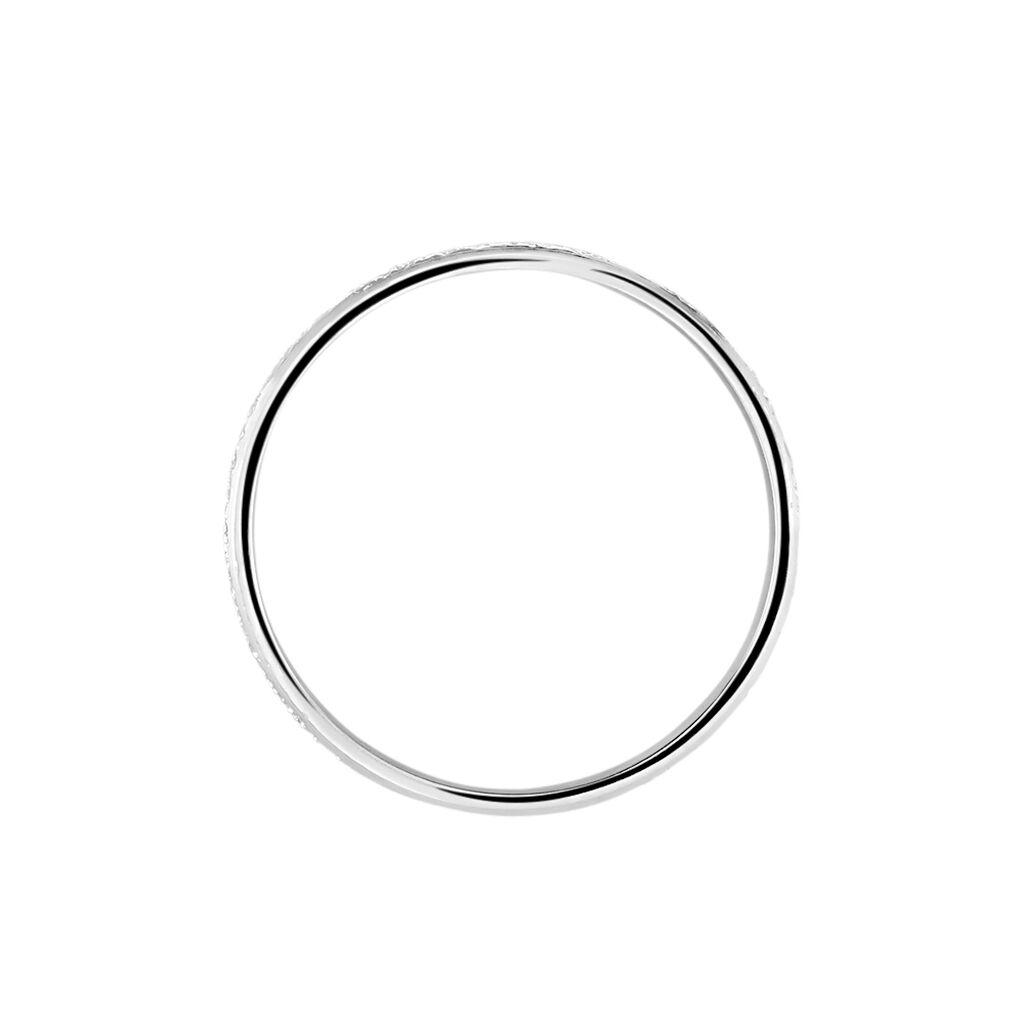 Alliance Caroline Sablee Ruban Plat Or Blanc