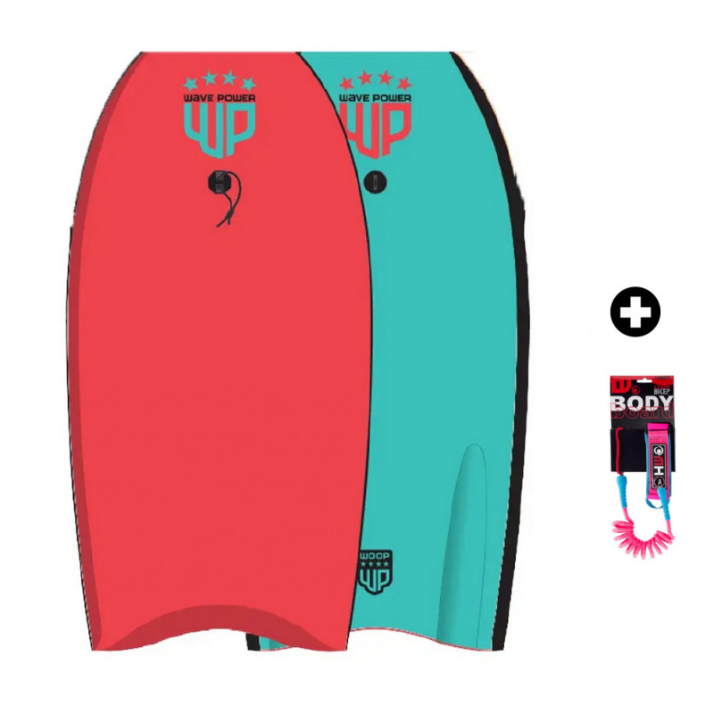 BODYBOARD WOOP EPS WAVE POWER ROUGE/BLEU