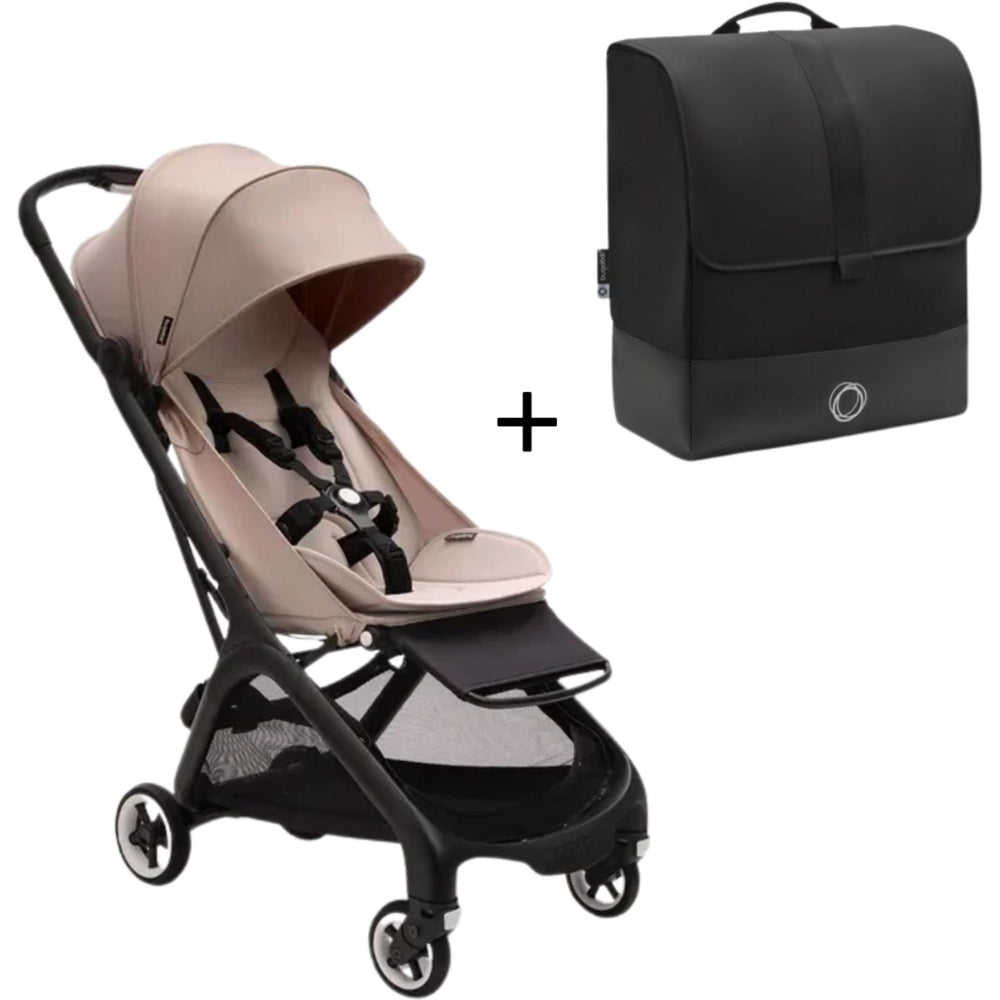 Køb Bugaboo Butterfly Klapvogn og Transportaske Sand Bundle