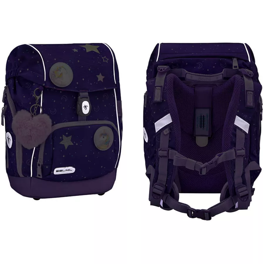 Belmil Schulranzen Premium Comfy Plus Set 6-teilig Dahlia