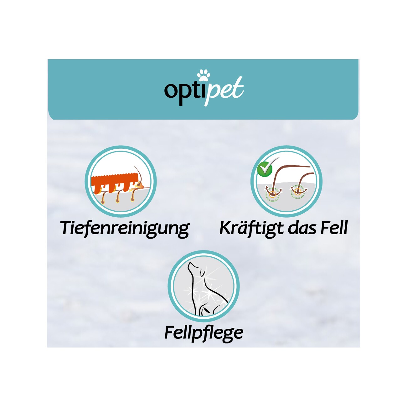 OptiPet Tierbürste für Kurzhaar