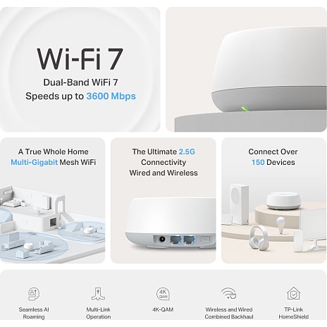 TP-Link Deco BE25 Wifi i system 3 pak