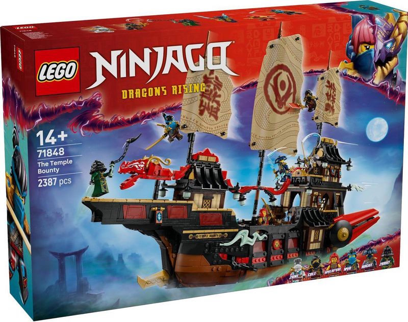 LEGO NINJAGO - Tempel Bounty Schip - Interactief Boot - Inclusief 6 Minifiguren