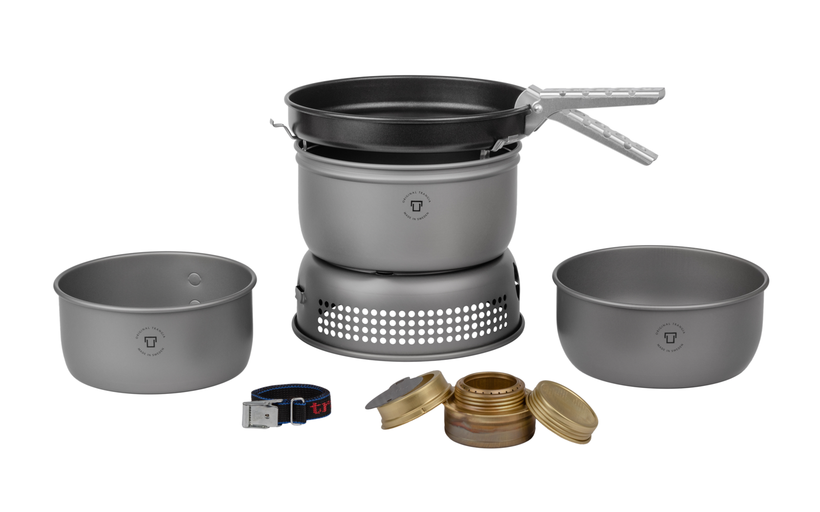 Trangia Trangiakök 25 -1 UL Campingkochset 3- teilig mit Spiritusbrenner Set 1