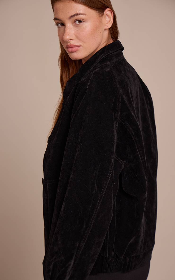 Noir Veste Oversize En Synthétique