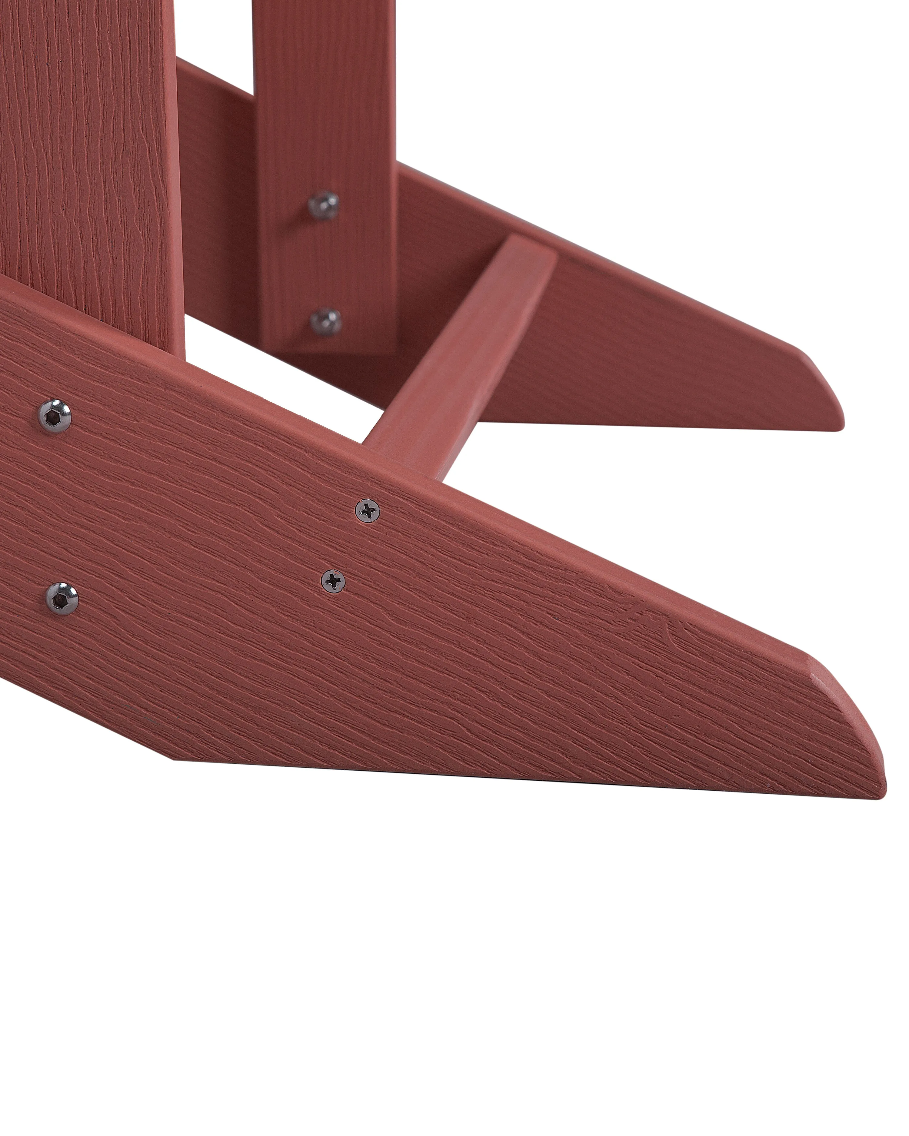 Tuinstoel ADIRONDACK met voetenbank Rood