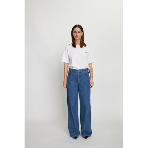 Stella Nova Two-toned Denim Jeans, Blue Mix, 42