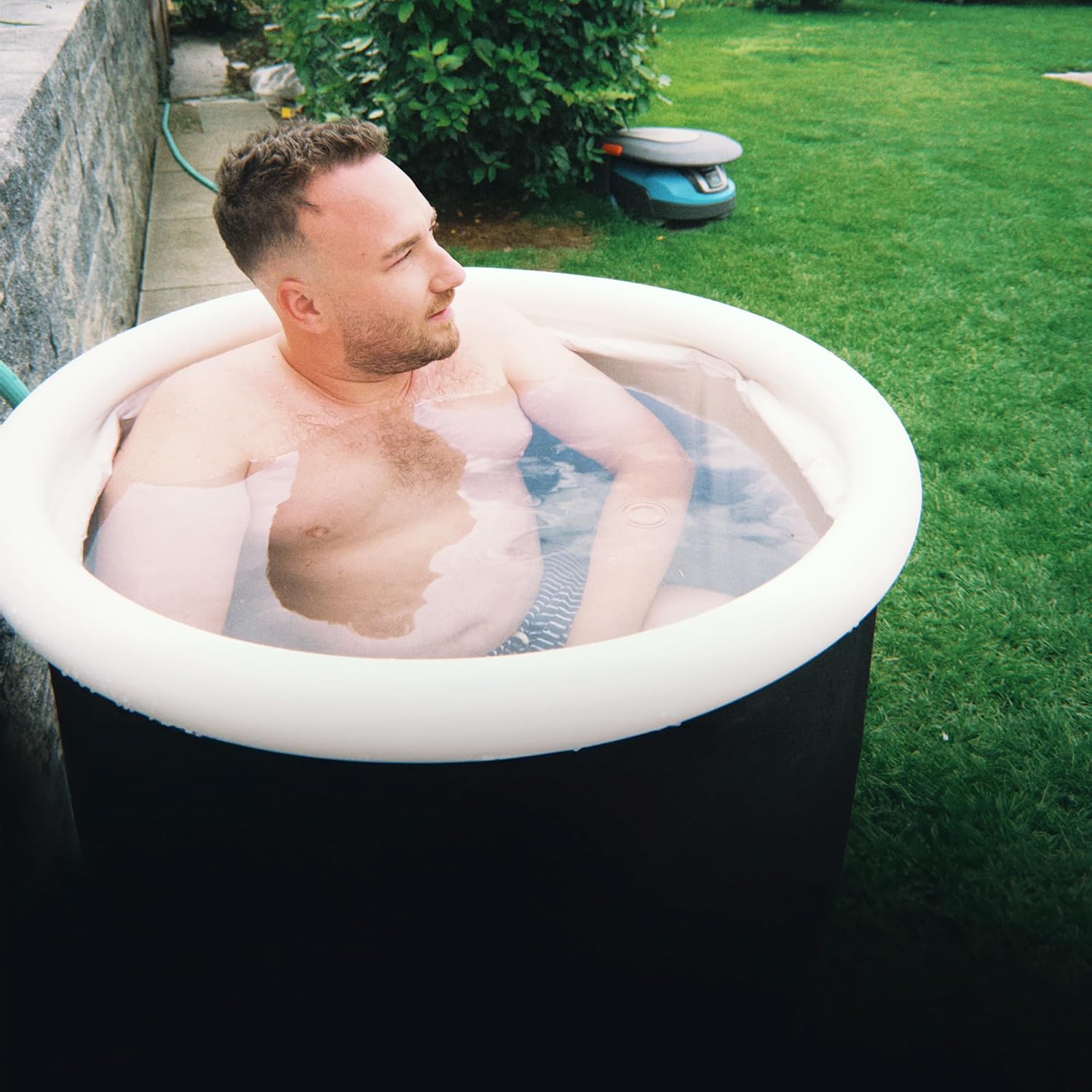 [Das Original seit 2015] Ice Pod (80 cm Ø x 80 cm) XL - Faltbares isoliertes Eisbad/Eisfass für Cold Plunge Kältetherapie, tragbare Badewanne inkl. ThermoDome, Cover, Thermometer, eBook UVM.