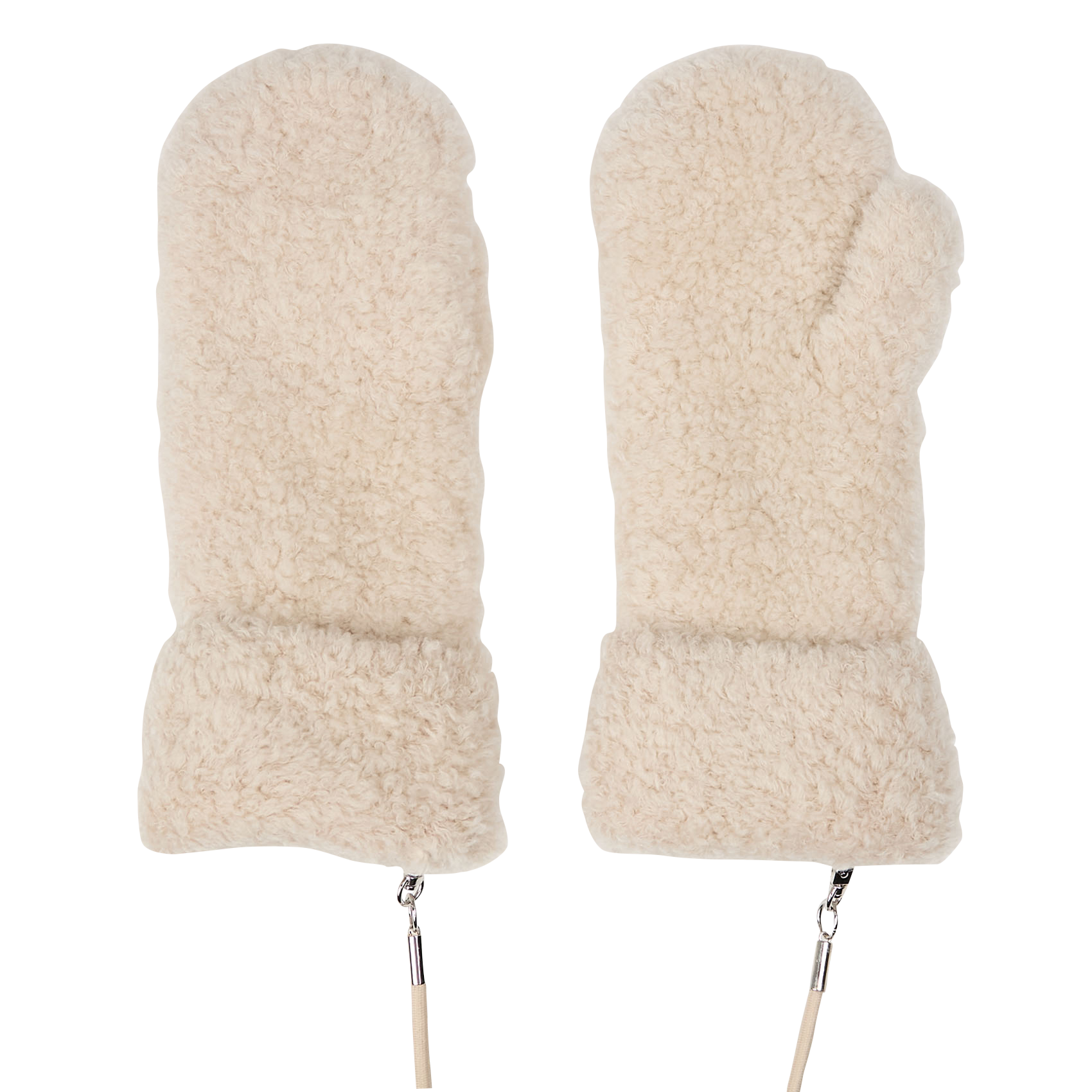 Gants en laine mélangée | Beige
