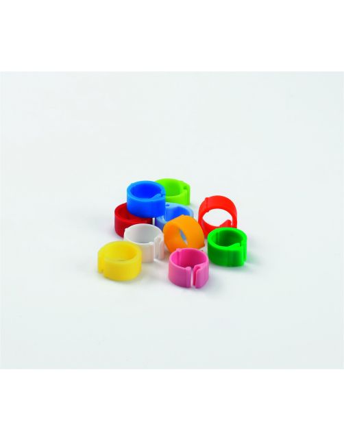Fauna Private Label Duiven-Clickring 8 Mm - Duivenbroedartikelen - Assorti 100 stuks