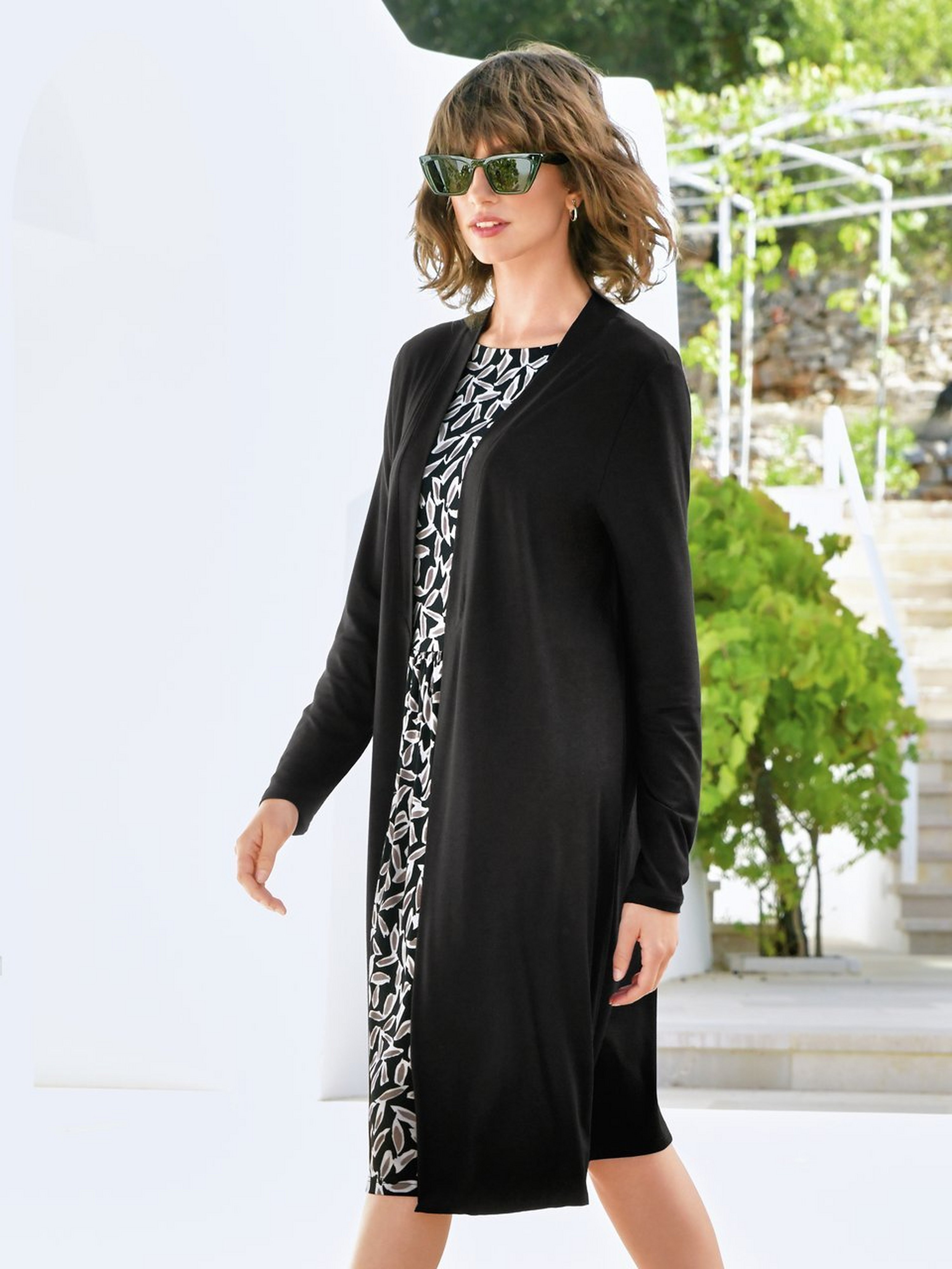 Jersey-Long-Jacke