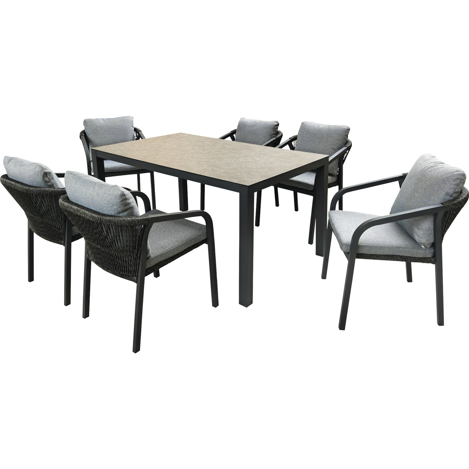 Tisch Deia 150 cm grau