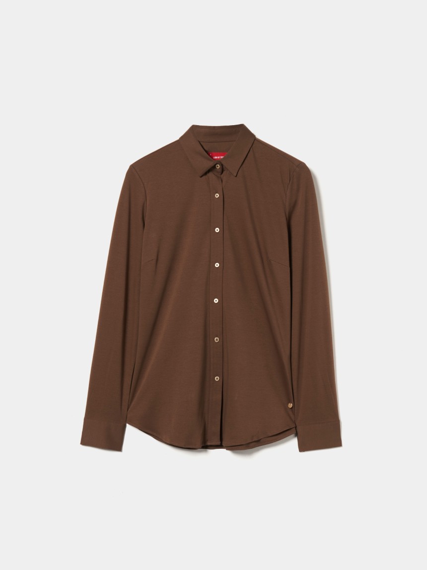 Camisa de malha em algodão