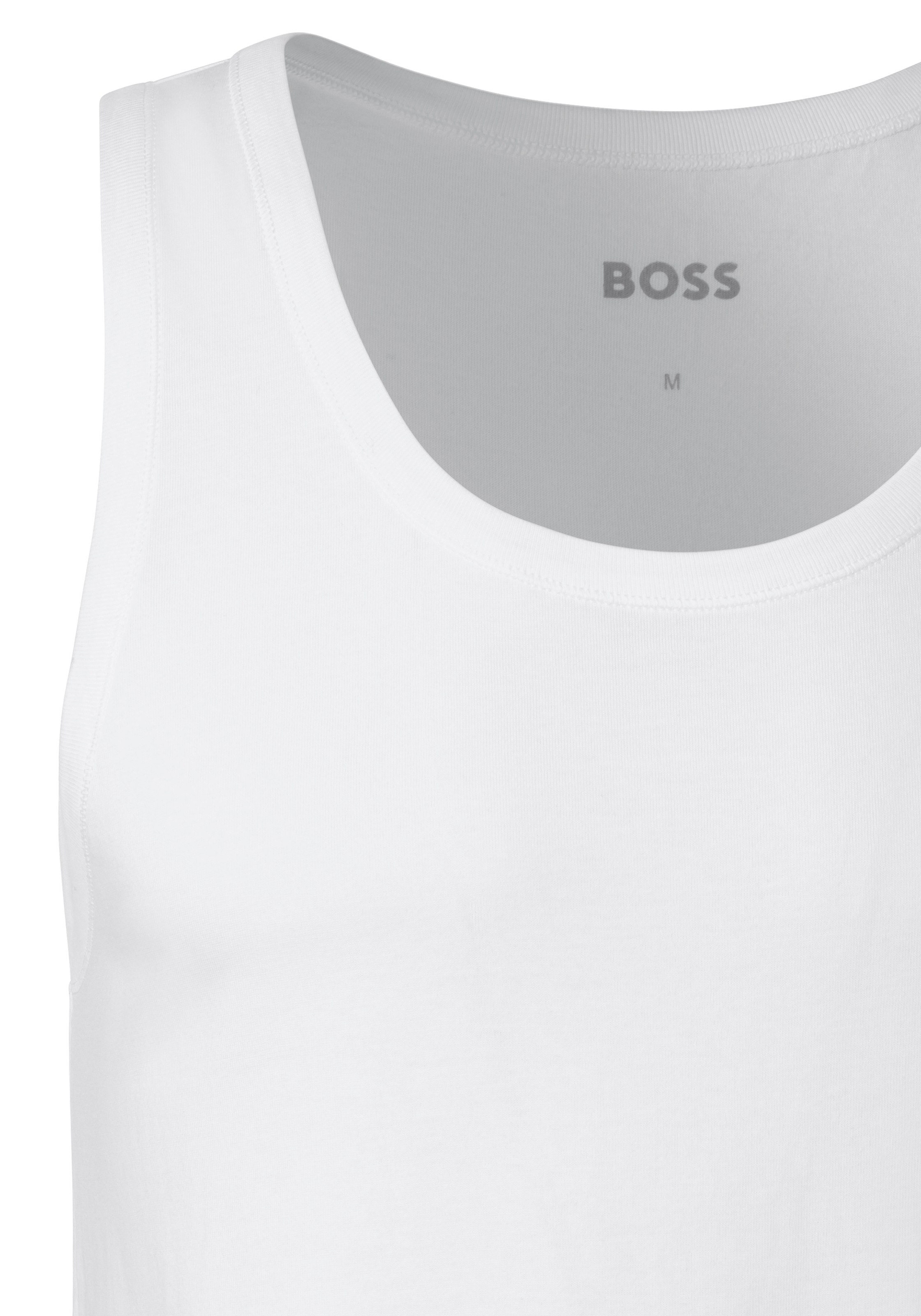BOSS Unterhemd »Tank Top 3P CO« Packung, 3 Stk. tlg., mit Rippbündchen