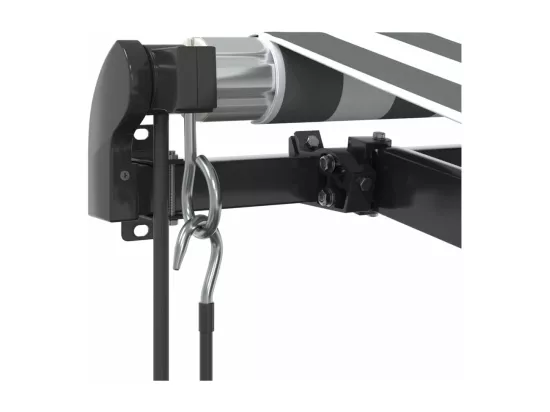 Auvent rétractable automatique avec LED anthracite et blanc
