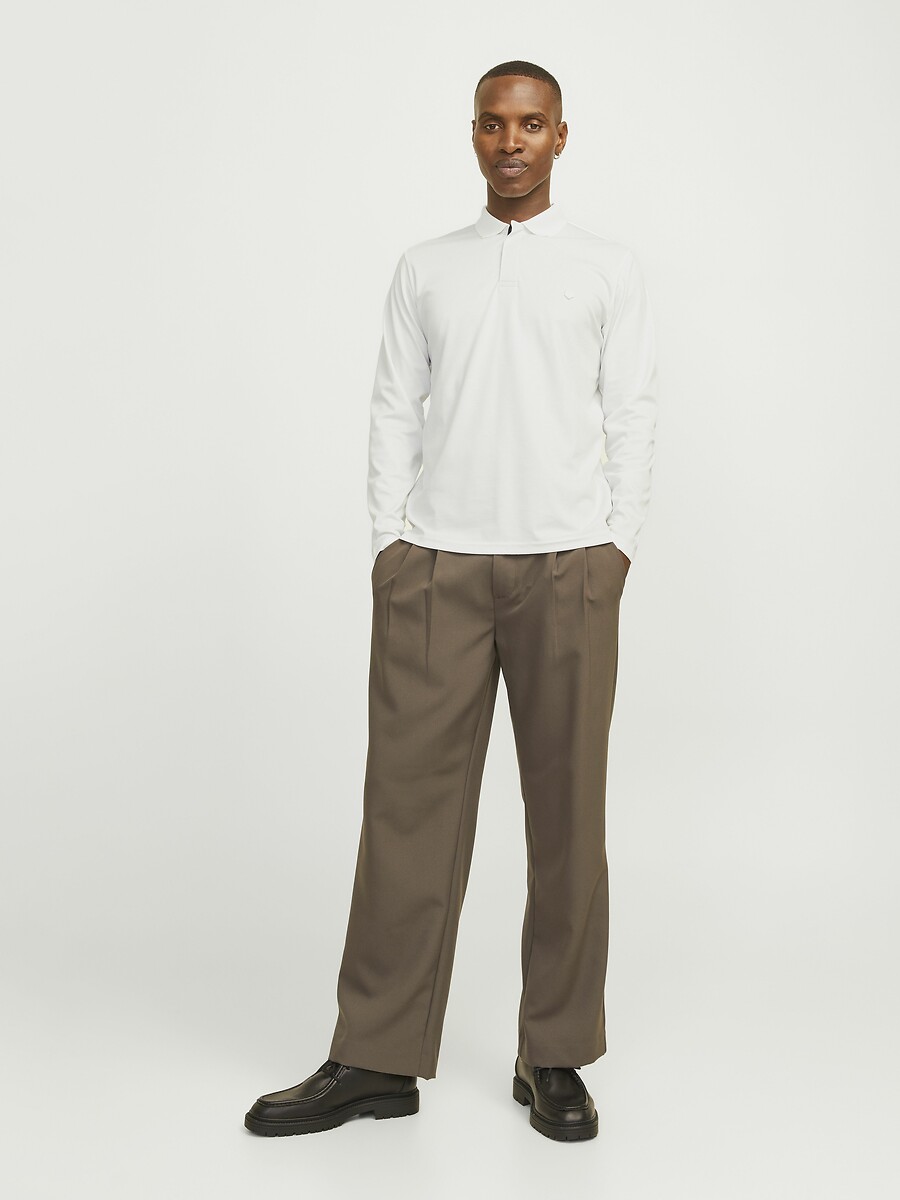 JACK & JONES<br>Camisa polo reta de manga comprida