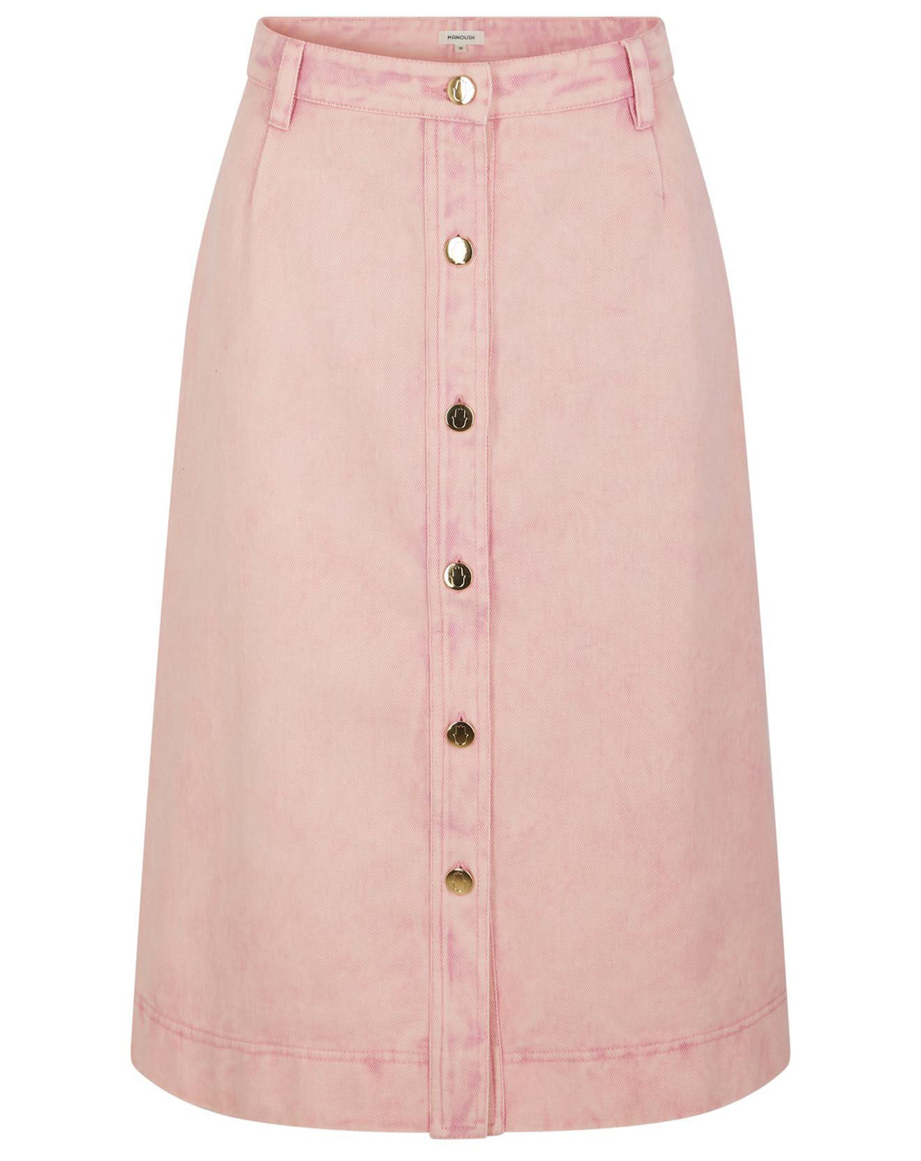 Manoush Jupe en Jean Tulipe Basic rose/vanille