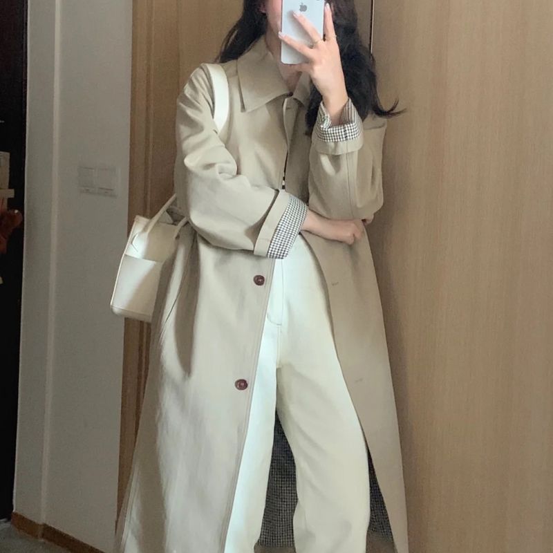 Eiffekee - Trenchcoat met enkele rij knopen