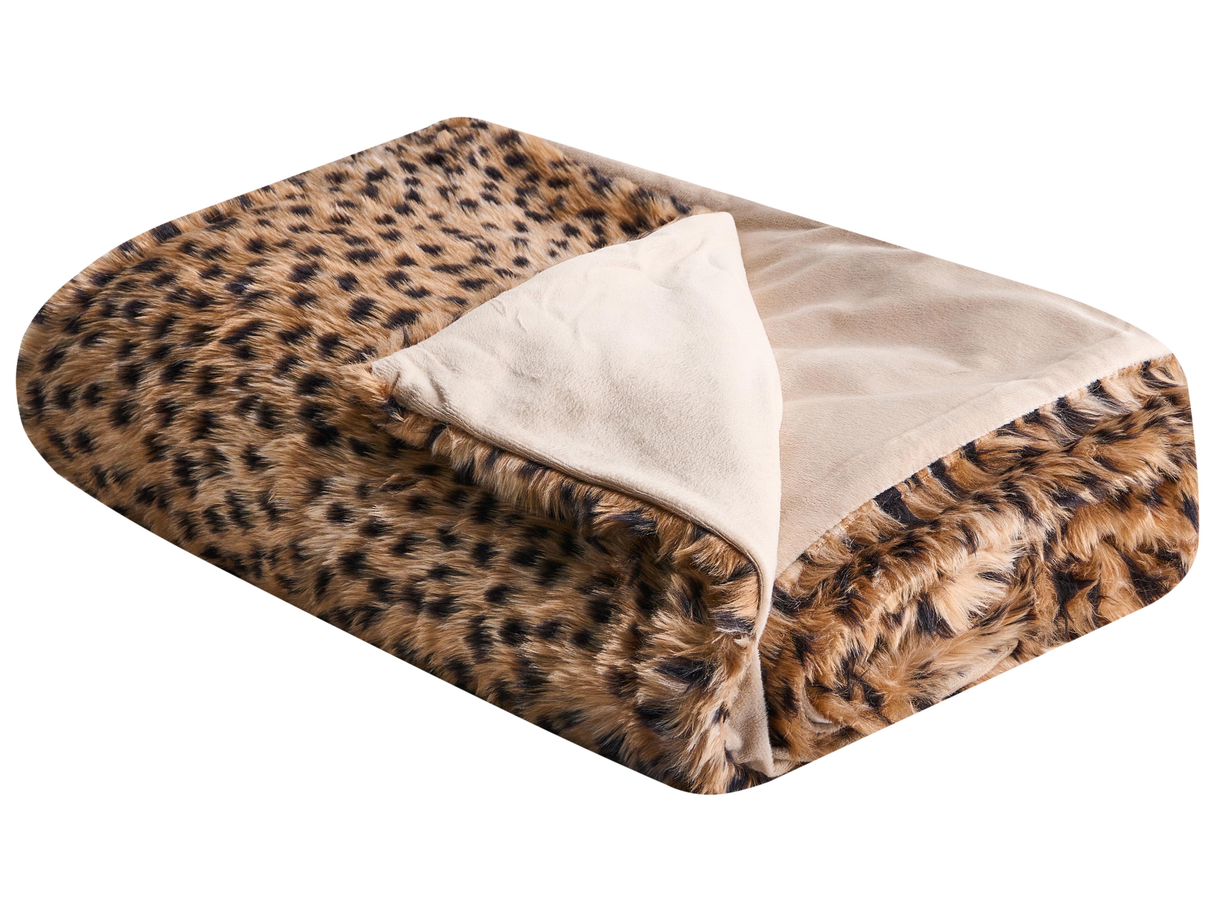 Sprei KUDELI Nepbont 200 x 220 cm Bruin