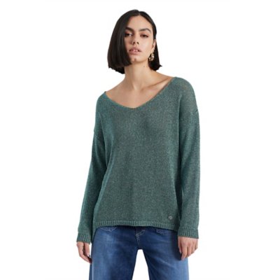 Pull femme Maille Unie Asymetrique Lurex PLEASE