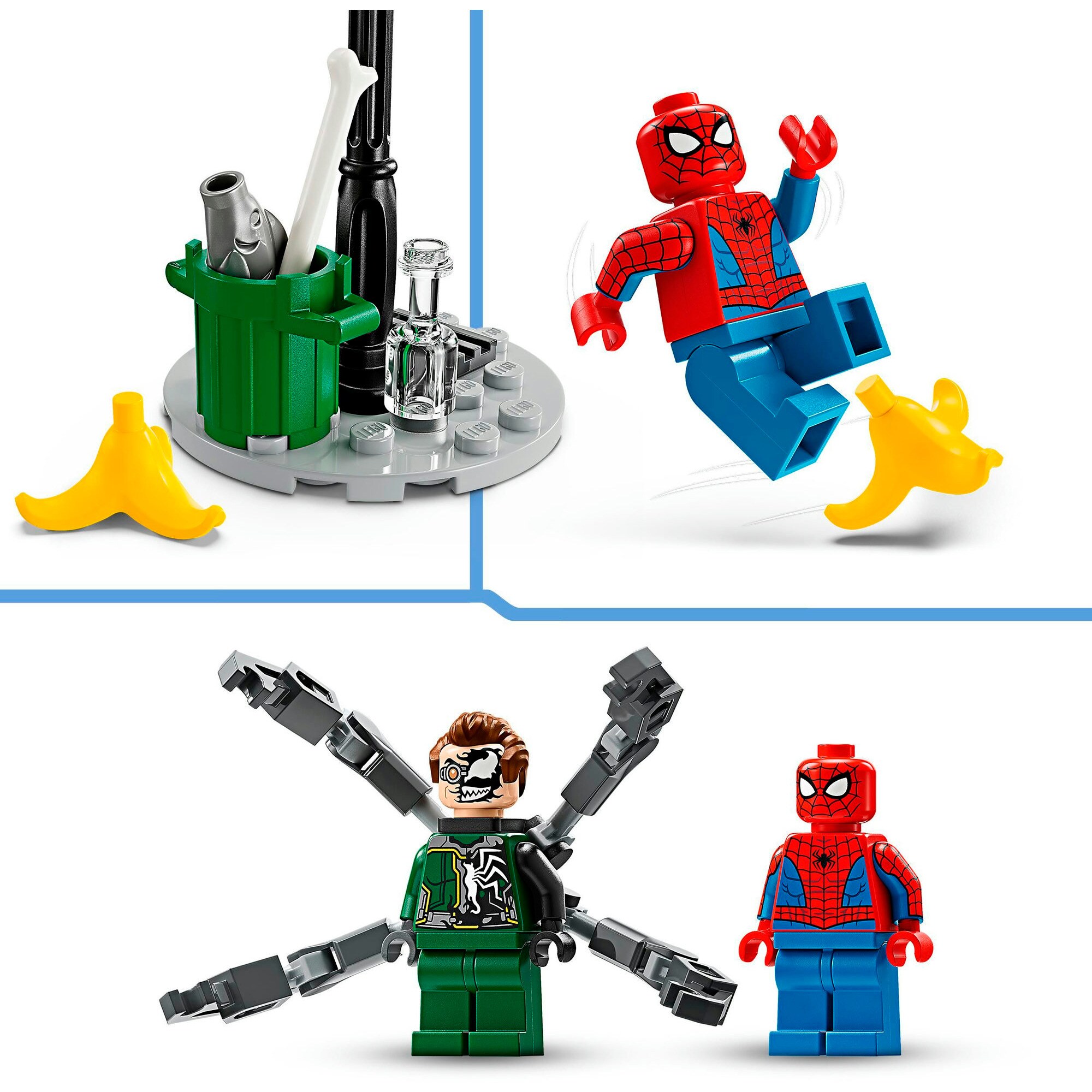 LEGO Konstruktionsspielzeug Marvel Super Heroes Motorrad-Verfolgungsjagd: Spider-Man vs. Doc Ock