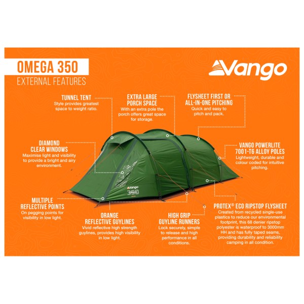 Vango - Omega 350 - Tente 3 places