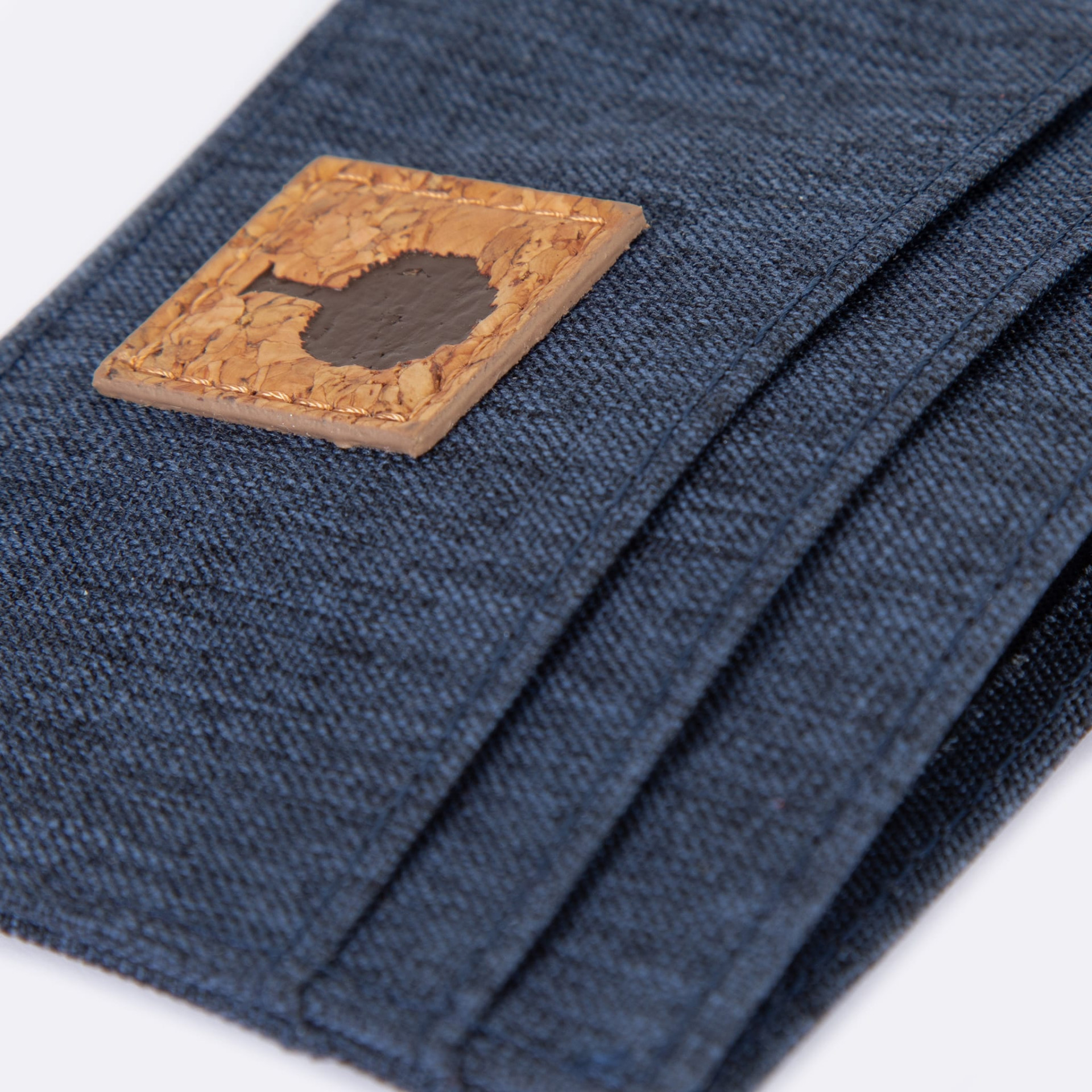 Portefeuille bleu marine végan en polyester recyclé - modèle Card holder