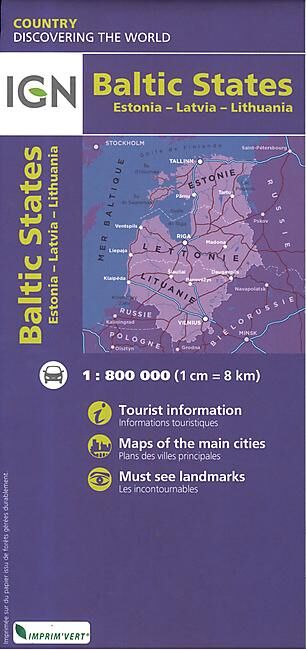 IGN - IGN ETATS BALTES 1 800 000