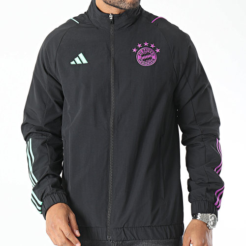 Veste Zippée A Bandes Bayern Munich IB1563 Noir