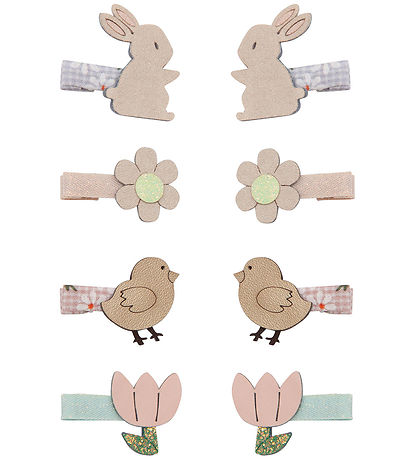 Mimi & Lula Haarspange - 8er-Pack - 3 cm - Ostern