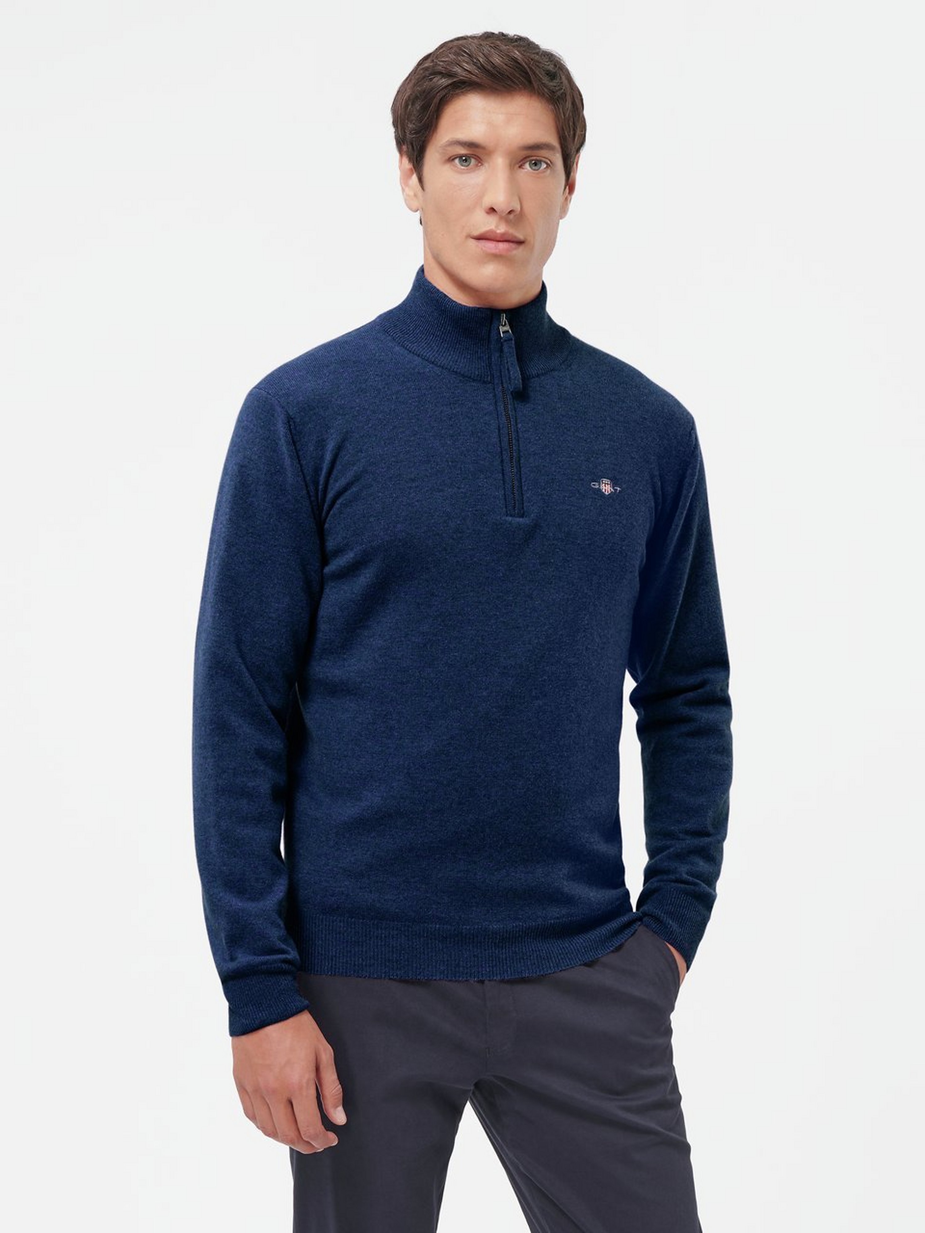 Pullover SUPERFINE LAMBSWOOL HALF ZIP