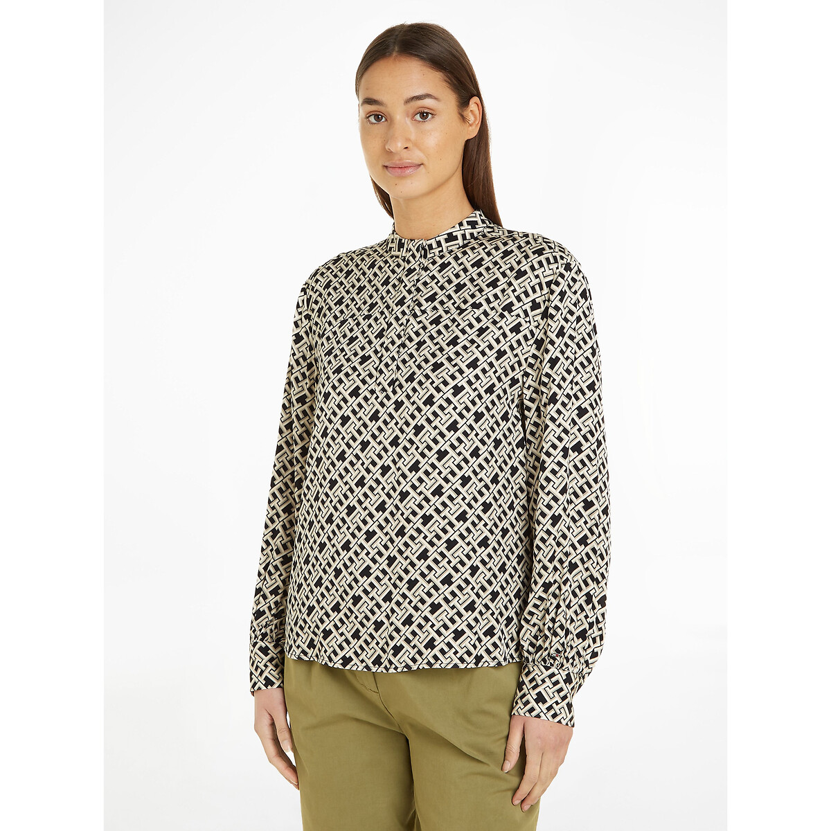 TOMMY HILFIGER<br>Blusa de manga comprida estampada